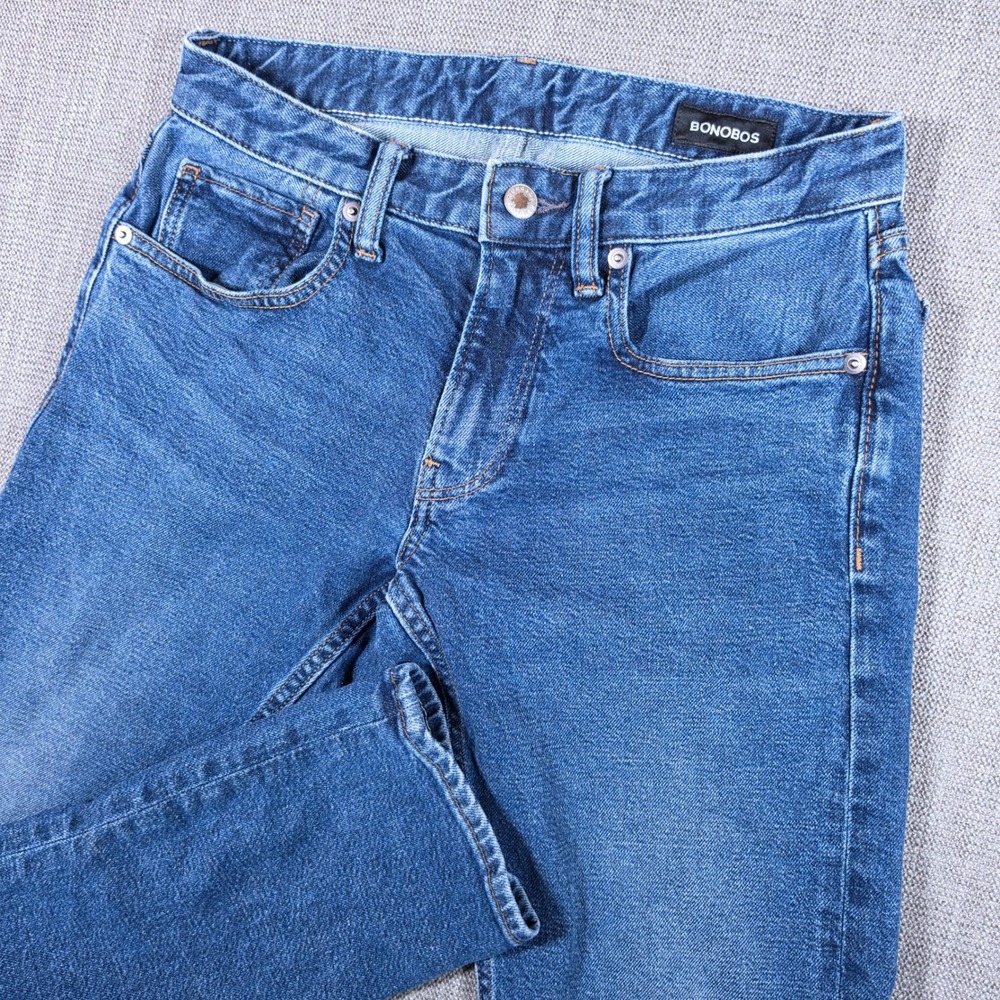 Bonobos Jeans Mens 28/30 Blue Tailored‎ Stretch Denim 24486-BNF63